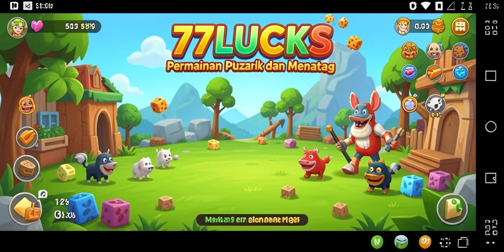 Tampilan gameplay menantang dan seru dari 77LUCKS.