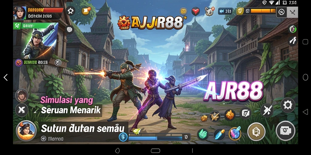 Tampilan gameplay simulasi AJR88 yang menarik dan interaktif.