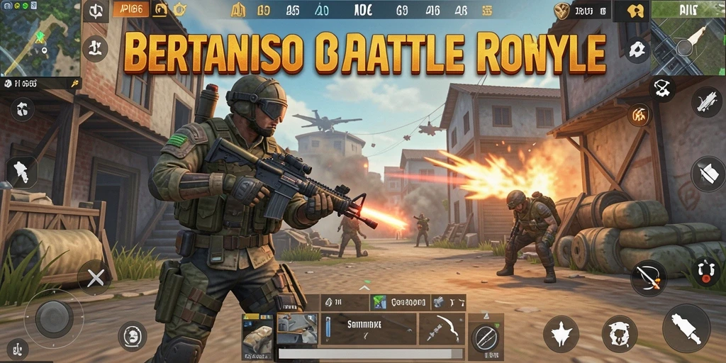 Screenshot API66 menampilkan aksi pertarungan seru Battle Royale.