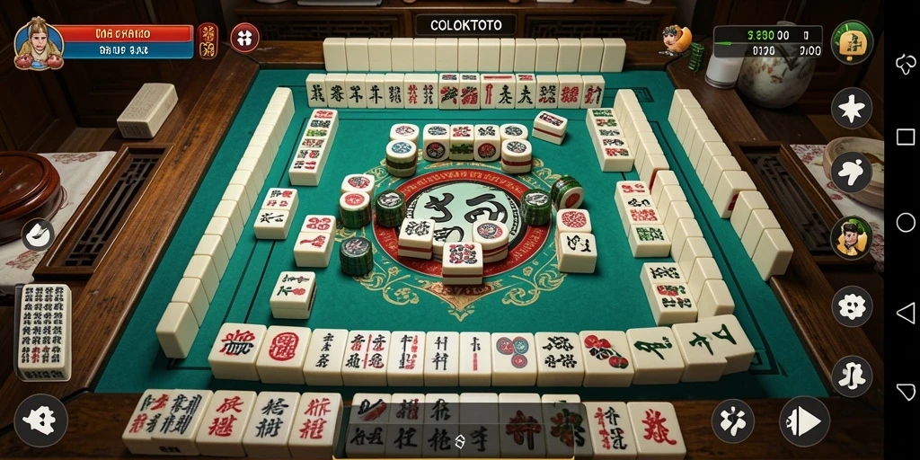 Tampilan gameplay seru di COLOKTOTO dengan tantangan Mahjong yang menarik.