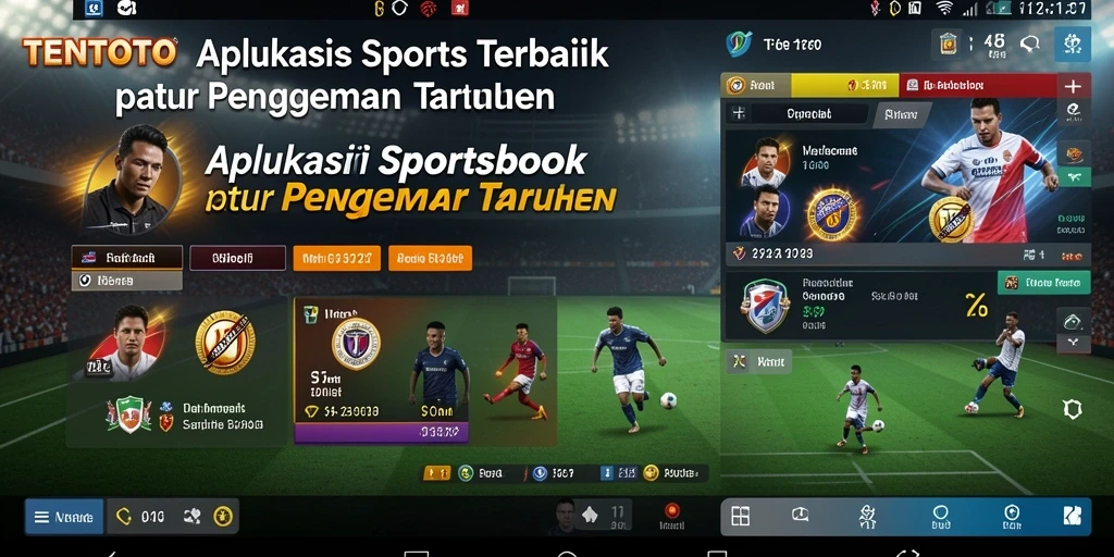 Tampilan gameplay menarik dari aplikasi Sportsbook TENTOTO.